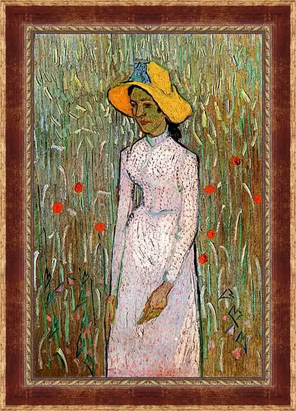 Картина в раме - Young Girl Standing Against a Background of Wheat. Винсент Ван Гог
Картина в раме - Young Girl Standing Against a Background of Wheat. Винсент Ван Гог