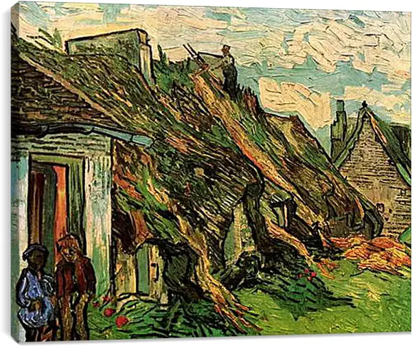 Постер на подрамнике - Thatched Sandstone Cottages in Chaponval. Винсент Ван Гог
Постер на подрамнике - Thatched Sandstone Cottages in Chaponval. Винсент Ван Гог