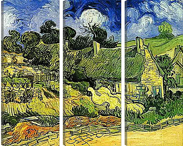 Модульная картина - Thatched Cottages at Cordeville. Винсент Ван Гог
Модульная картина - Thatched Cottages at Cordeville. Винсент Ван Гог