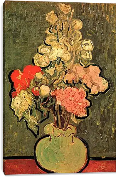 Постер на подрамнике - Still Life Vase with Rose-Mallows. Винсент Ван Гог
Постер на подрамнике - Still Life Vase with Rose-Mallows. Винсент Ван Гог