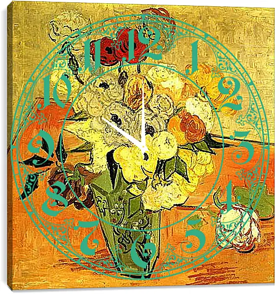 Часы картина - Still Life Japanese Vase with Roses and Anemones. Винсент Ван Гог
Часы картина - Still Life Japanese Vase with Roses and Anemones. Винсент Ван Гог