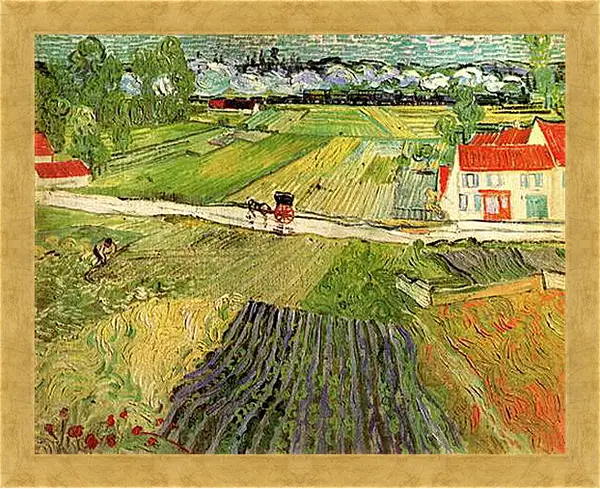 Картина в раме - Landscape with Carriage and Train in the Background. Винсент Ван Гог
Картина в раме - Landscape with Carriage and Train in the Background. Винсент Ван Гог