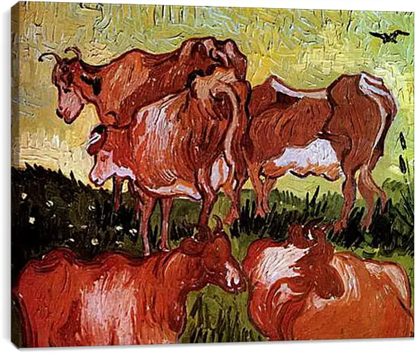Постер на подрамнике - Cows after Jordaens. Винсент Ван Гог
Постер на подрамнике - Cows after Jordaens. Винсент Ван Гог