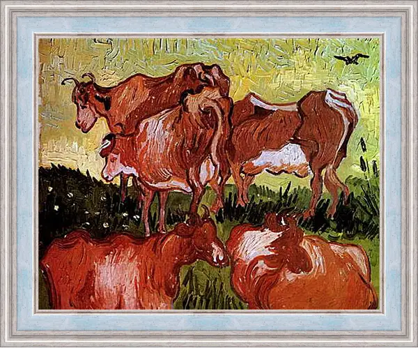 Картина в раме - Cows after Jordaens. Винсент Ван Гог
Картина в раме - Cows after Jordaens. Винсент Ван Гог