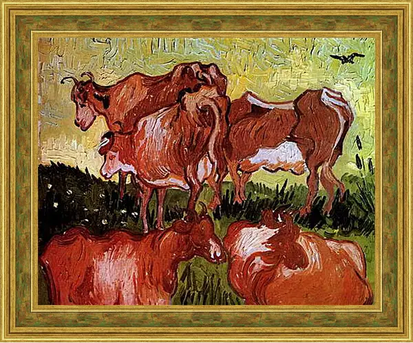 Картина в раме - Cows after Jordaens. Винсент Ван Гог
Картина в раме - Cows after Jordaens. Винсент Ван Гог