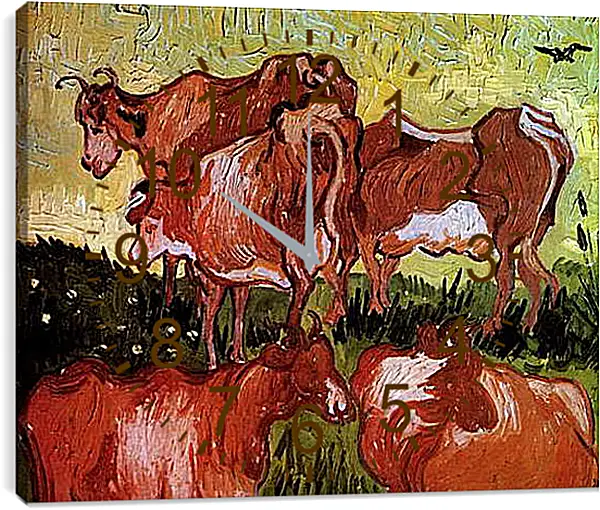 Часы картина - Cows after Jordaens. Винсент Ван Гог
Часы картина - Cows after Jordaens. Винсент Ван Гог