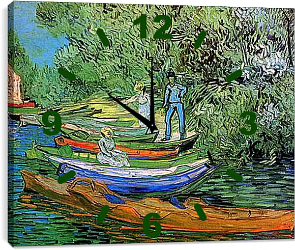 Часы картина - Bank of the Oise at Auvers. Винсент Ван Гог
Часы картина - Bank of the Oise at Auvers. Винсент Ван Гог