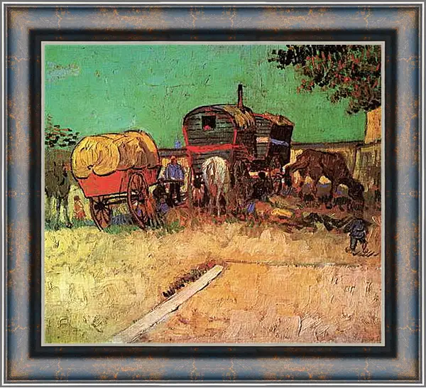 Картина в раме - Encampment of Gypsies with Caravans. Винсент Ван Гог
Картина в раме - Encampment of Gypsies with Caravans. Винсент Ван Гог