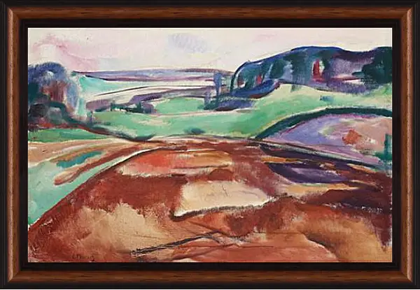 Картина в раме - Fra Ekely (From Ekely). Эдвард Мун Картина в раме - Fra Ekely (From Ekely). Эдвард Мун