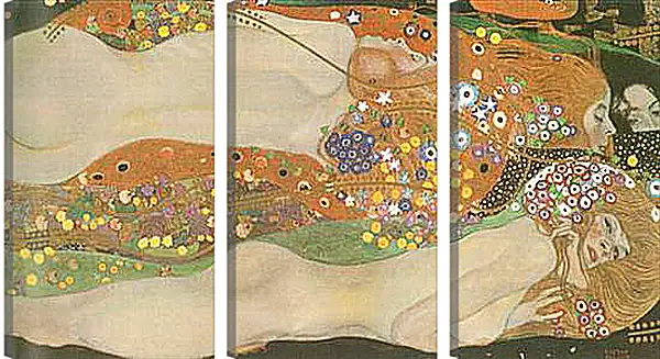 Модульная картина - Водяные змеи II. Wasserschlangen (Freundinnen) II. Густав Климт Модульная картина - Водяные змеи II. Wasserschlangen (Freundinnen) II. Густав Климт