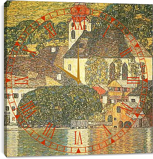 Часы картина - Kirche am Unterach am Attersee (St. Wolfgang-Kirche). Густав Климт
Часы картина - Kirche am Unterach am Attersee (St. Wolfgang-Kirche). Густав Климт