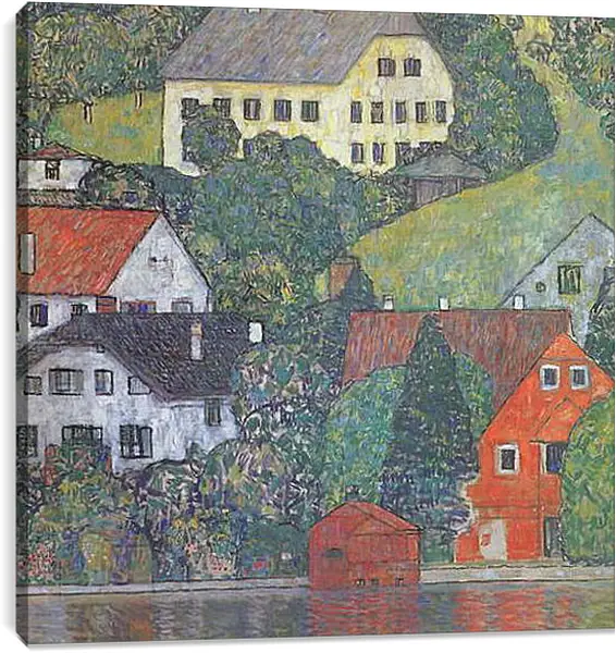Постер на подрамнике - Hauser in Unterach am Attersee. Густав Климт
Постер на подрамнике - Hauser in Unterach am Attersee. Густав Климт