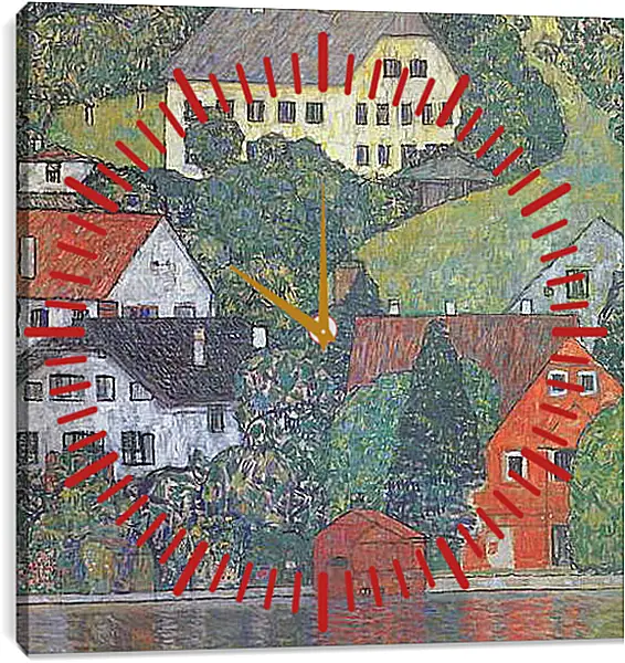 Часы картина - Hauser in Unterach am Attersee. Густав Климт
Часы картина - Hauser in Unterach am Attersee. Густав Климт