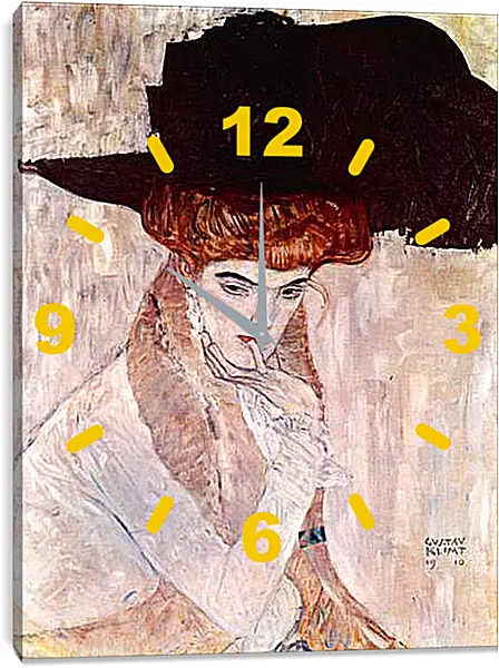 Часы картина - The Black Hat. Густав Климт
Часы картина - The Black Hat. Густав Климт