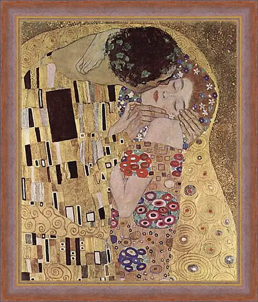 Картина в раме - Der Kuss (Detail). Густав Климт
Картина в раме - Der Kuss (Detail). Густав Климт