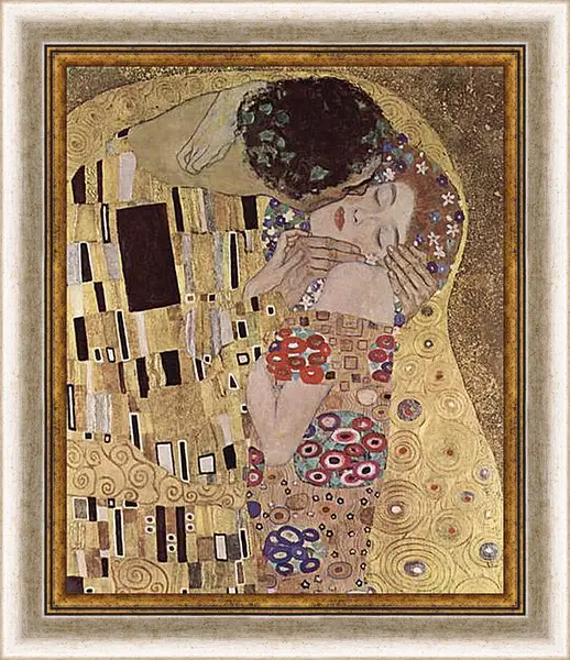 Картина в раме - Der Kuss (Detail). Густав Климт
Картина в раме - Der Kuss (Detail). Густав Климт