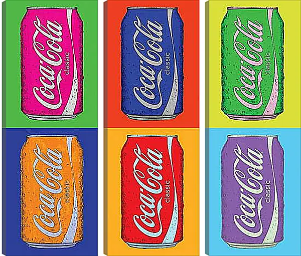 Модульная картина - Coca-Cola. Поп-арт Модульная картина - Coca-Cola. Поп-арт