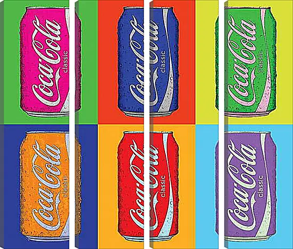 Модульная картина - Coca-Cola. Поп-арт Модульная картина - Coca-Cola. Поп-арт