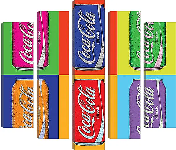 Модульная картина - Coca-Cola. Поп-арт Модульная картина - Coca-Cola. Поп-арт
