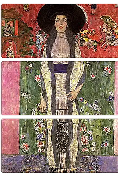 Модульная картина - Портрет Адели Блох-Бауэр II. Bildnis Adele Bloch-Bauer II. Густав Климт Модульная картина - Портрет Адели Блох-Бауэр II. Bildnis Adele Bloch-Bauer II. Густав Климт