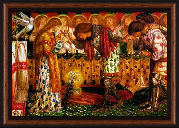 Картина в раме - How Sir Galahad, Sir Bors and Sir Percival Were Fed with the Sanc Grael. Данте Габриэль Россетти
Картина в раме - How Sir Galahad, Sir Bors and Sir Percival Were Fed with the Sanc Grael. Данте Габриэль Россетти