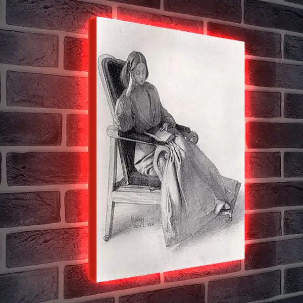 Лайтбокс световая панель - Portrait of Elizabeth Siddal, Reading. Данте Габриэль Россетти
Лайтбокс световая панель - Portrait of Elizabeth Siddal, Reading. Данте Габриэль Россетти
