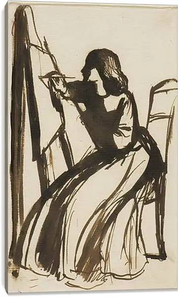 Постер на подрамнике - Elizabeth Siddal Seated at an Easel. Данте Габриэль Россетти
Постер на подрамнике - Elizabeth Siddal Seated at an Easel. Данте Габриэль Россетти