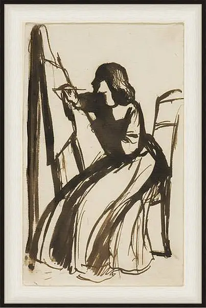 Картина в раме - Elizabeth Siddal Seated at an Easel. Данте Габриэль Россетти
Картина в раме - Elizabeth Siddal Seated at an Easel. Данте Габриэль Россетти