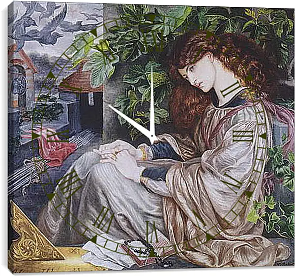 Часы картина - La Pia de Tolomei. Данте Габриэль Россетти
Часы картина - La Pia de Tolomei. Данте Габриэль Россетти