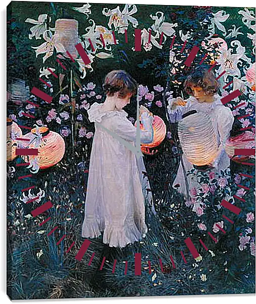 Часы картина - Carnation, Lily, Lily, Rose - Гвоздика, лилия, лилия, роза. Джон Сингер Сарджент
Часы картина - Carnation, Lily, Lily, Rose - Гвоздика, лилия, лилия, роза. Джон Сингер Сарджент