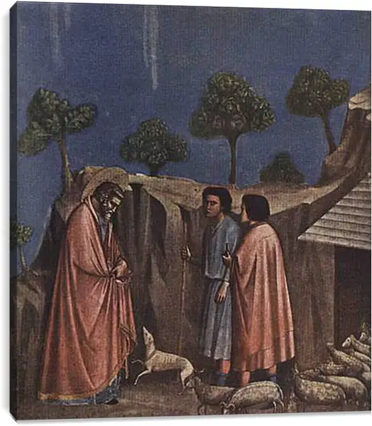 Постер на подрамнике - Joaquim at shepherds - Иоаким у пастухов. Джотто ди Бондоне
Постер на подрамнике - Joaquim at shepherds - Иоаким у пастухов. Джотто ди Бондоне