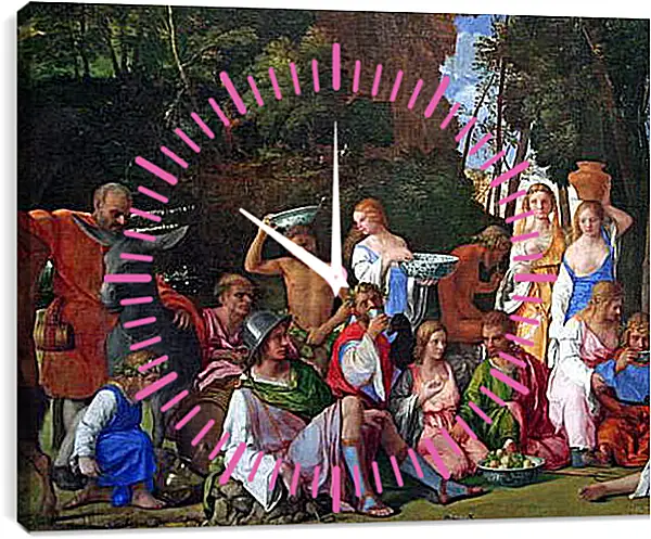 Часы картина - The Feast of the Gods. Джованни Беллини
Часы картина - The Feast of the Gods. Джованни Беллини
