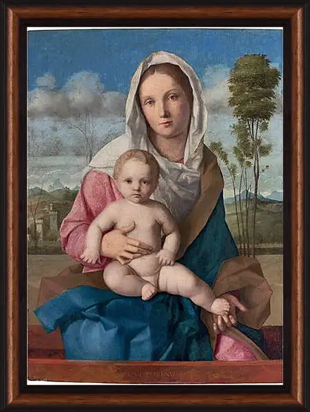 Картина в раме - The Madonna and Child in a landscape. Джованни Беллини
Картина в раме - The Madonna and Child in a landscape. Джованни Беллини