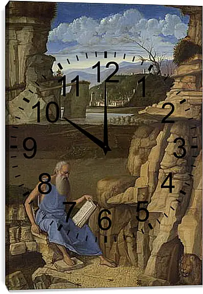 Часы картина - Saint Jerome reading in a Landscape. Джованни Беллини
Часы картина - Saint Jerome reading in a Landscape. Джованни Беллини