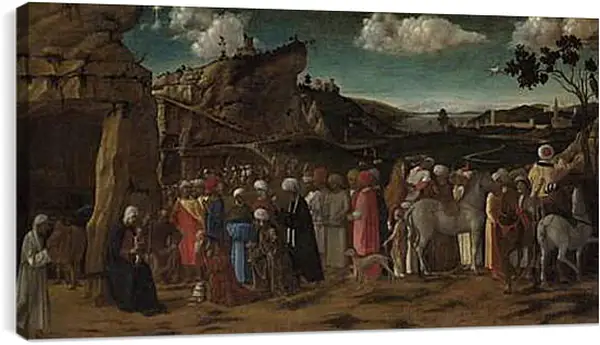 Постер на подрамнике - The Adoration of the Kings. Джованни Беллини Постер на подрамнике - The Adoration of the Kings. Джованни Беллини