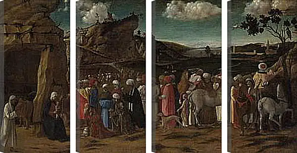 Модульная картина - The Adoration of the Kings. Джованни Беллини Модульная картина - The Adoration of the Kings. Джованни Беллини