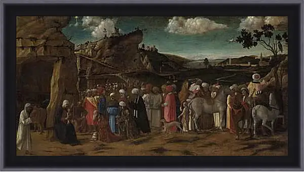 Картина в раме - The Adoration of the Kings. Джованни Беллини Картина в раме - The Adoration of the Kings. Джованни Беллини