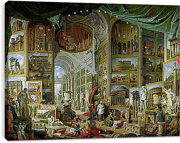 Часы картина - Gallery of Views of Ancient Rome. Джованни Паоло Панини
Часы картина - Gallery of Views of Ancient Rome. Джованни Паоло Панини
