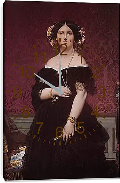 Часы картина - Madame Paul Sigisbert Moitessier. Жан Огюст Доминик Энгр
Часы картина - Madame Paul Sigisbert Moitessier. Жан Огюст Доминик Энгр