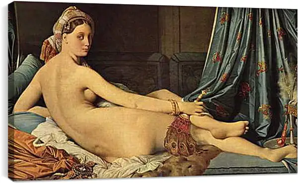 Постер на подрамнике - The Grande Odalisque. Жан Огюст Доминик Энгр
Постер на подрамнике - The Grande Odalisque. Жан Огюст Доминик Энгр