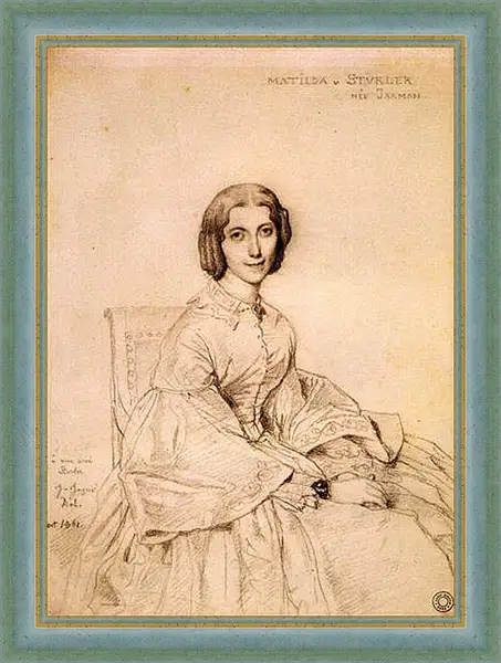 Картина в раме - Madame Franz Adolf von Stuerler, nee Matilda Jarman. Жан Огюст Доминик Энгр
Картина в раме - Madame Franz Adolf von Stuerler, nee Matilda Jarman. Жан Огюст Доминик Энгр