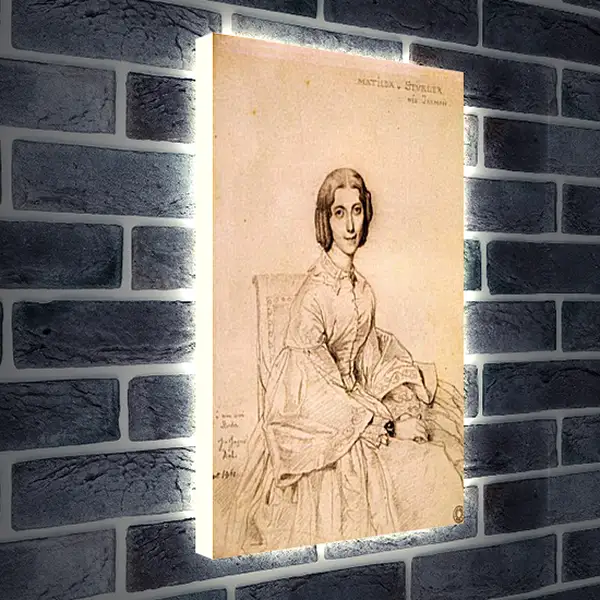 Лайтбокс световая панель - Madame Franz Adolf von Stuerler, nee Matilda Jarman. Жан Огюст Доминик Энгр
Лайтбокс световая панель - Madame Franz Adolf von Stuerler, nee Matilda Jarman. Жан Огюст Доминик Энгр