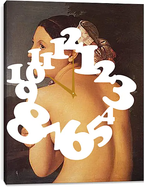 Часы картина - Half-Figure of a Bather. Жан Огюст Доминик Энгр
Часы картина - Half-Figure of a Bather. Жан Огюст Доминик Энгр