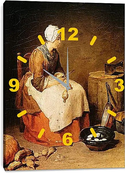 Часы картина - The Kitchen. Жан Батист Симеон Шарден
Часы картина - The Kitchen. Жан Батист Симеон Шарден