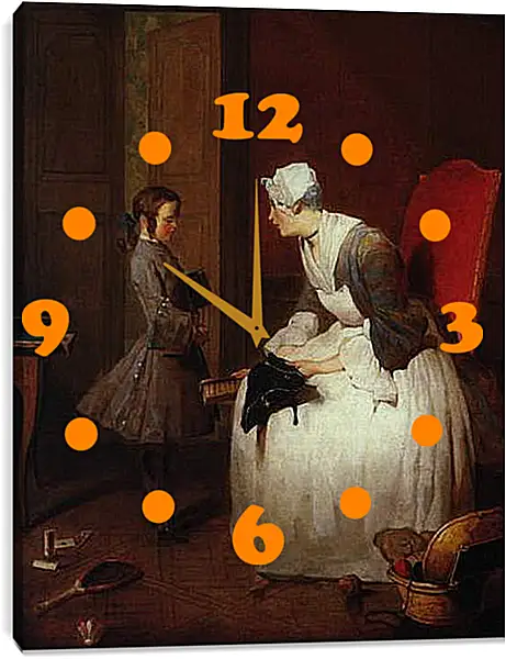 Часы картина - The governess. Жан Батист Симеон Шарден
Часы картина - The governess. Жан Батист Симеон Шарден