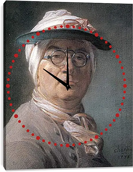 Часы картина - Self-Portrait Wearing Glasses. Жан Батист Симеон Шарден
Часы картина - Self-Portrait Wearing Glasses. Жан Батист Симеон Шарден