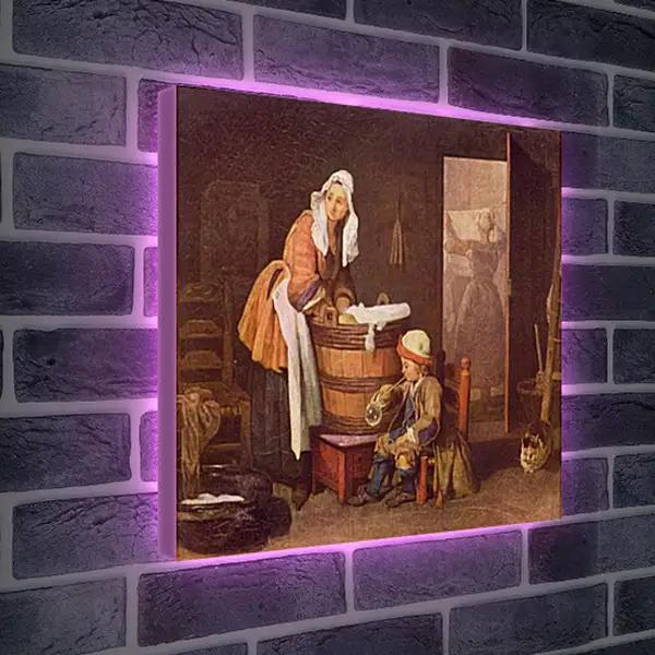 Лайтбокс световая панель - La lavandera. Жан Батист Симеон Шарден
Лайтбокс световая панель - La lavandera. Жан Батист Симеон Шарден