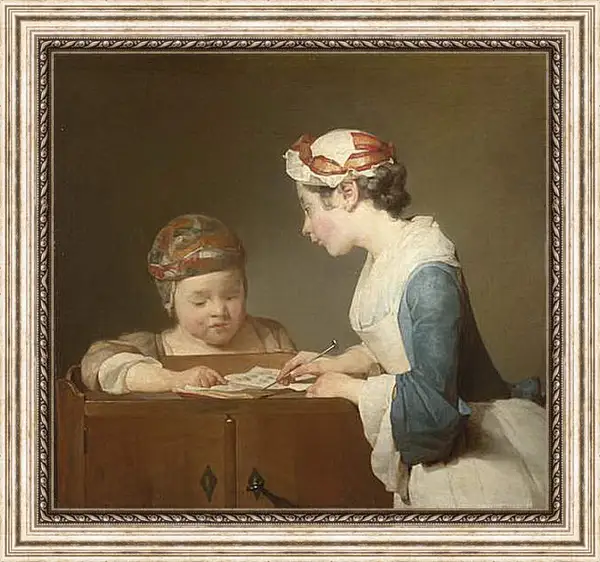 Картина в раме - The Young Schoolmistress. Жан Батист Симеон Шарден
Картина в раме - The Young Schoolmistress. Жан Батист Симеон Шарден
