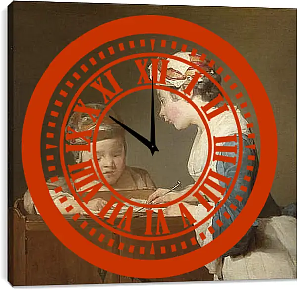Часы картина - The Young Schoolmistress. Жан Батист Симеон Шарден
Часы картина - The Young Schoolmistress. Жан Батист Симеон Шарден