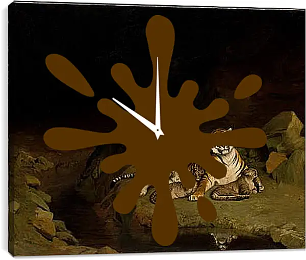 Часы картина - Tiger and Cubs - Тигр и детеныши. Жан-Леон Жером
Часы картина - Tiger and Cubs - Тигр и детеныши. Жан-Леон Жером